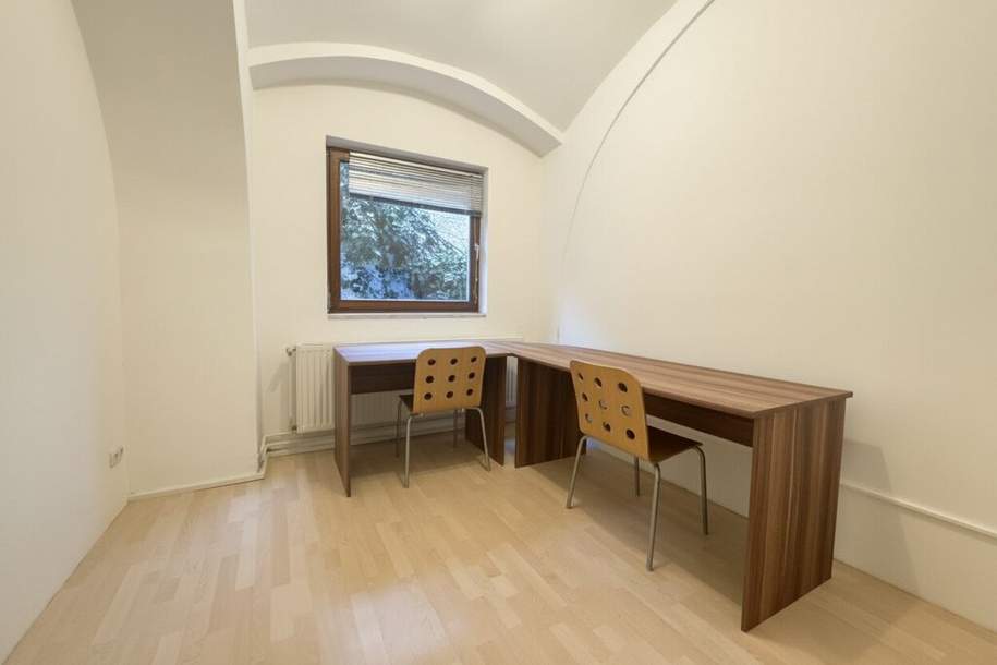 ALL INCLUSIVE MIETE: ca. 8,2m² Büro mit Hofruhelage + Besprechungsraum! Glasfaser-Internet, Parkplatz etc.! PROVISIONSFREI!, Gewerbeobjekt-miete, 445,00,€, 1190 Wien 19., Döbling