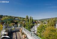 1190 Wien Döbling Lichtdurchflutete 5-Zimmer Dachgeschoß-Maisonette mit Panoramaterrassen und zwei Garagenplätzen
