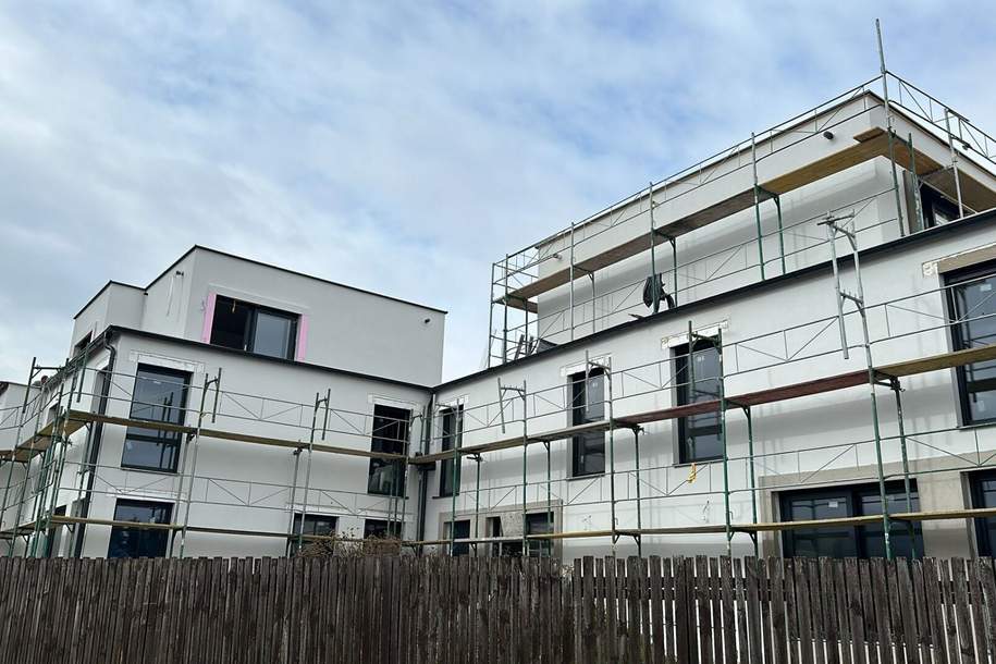 Neubau in idyllischer Lage: Moderne Doppelhaushälfte mit Garten, Terrasse und Stellplätzen, Haus-miete, 2.200,00,€, 3434 Tulln