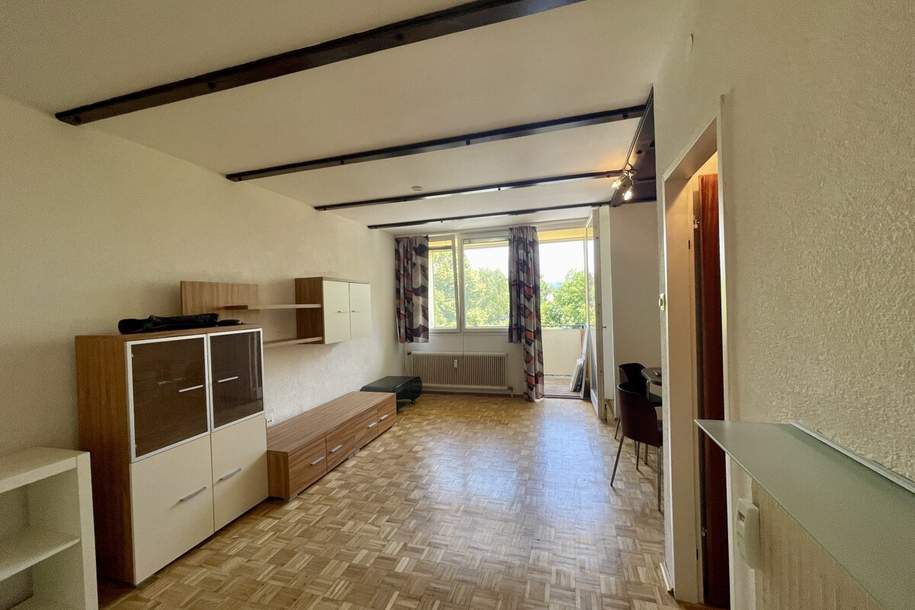 Top-Kleinwohnung in Ruhelage mit Lift &amp; zugewiesenem Abstellplatz für Eigengebrauch oder Vermietung!, Wohnung-kauf, 89.000,€, 8051 Graz(Stadt)