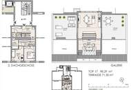 Urbanes Wohnen nahe Naschmarkt - 3 Zimmer Maisonette im DG - 2 Dachterrassen