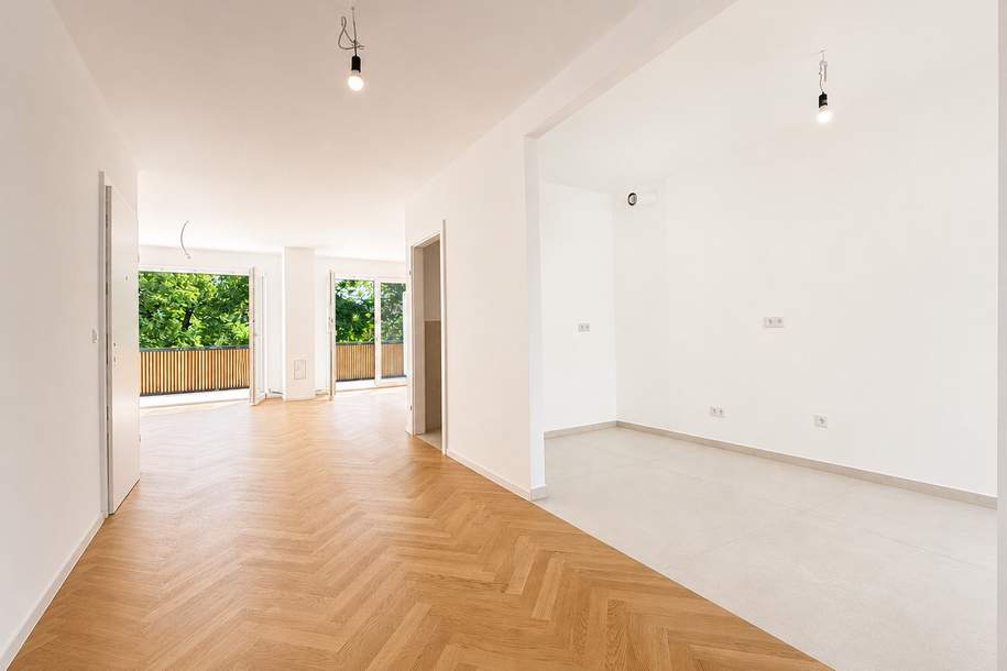 Exklusiver Erstbezug mit Terrasse und unverbaubarem Grünblick in Nußdorf | PROVISIONSFREI, Wohnung-kauf, 798.000,€, 1190 Wien 19., Döbling