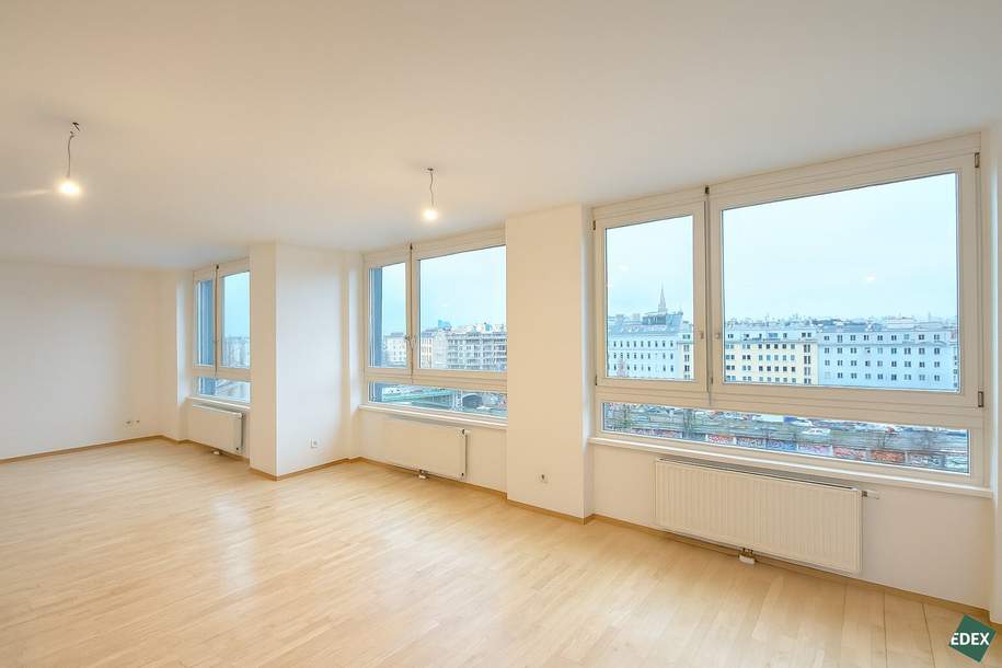 Klimatisierte 2-Zimmer Wohnung am Donaukanal mit tollem Ausblick, Wohnung-miete, 1.490,00,€, 1020 Wien 2., Leopoldstadt