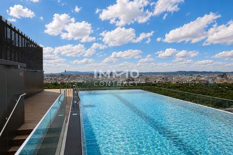 Rooftop Pool: Skyline Living im 22. Stock Erstbezug und provisionsfrei, Wohnung-kauf, 780.100,€, 1020 Wien 2., Leopoldstadt
