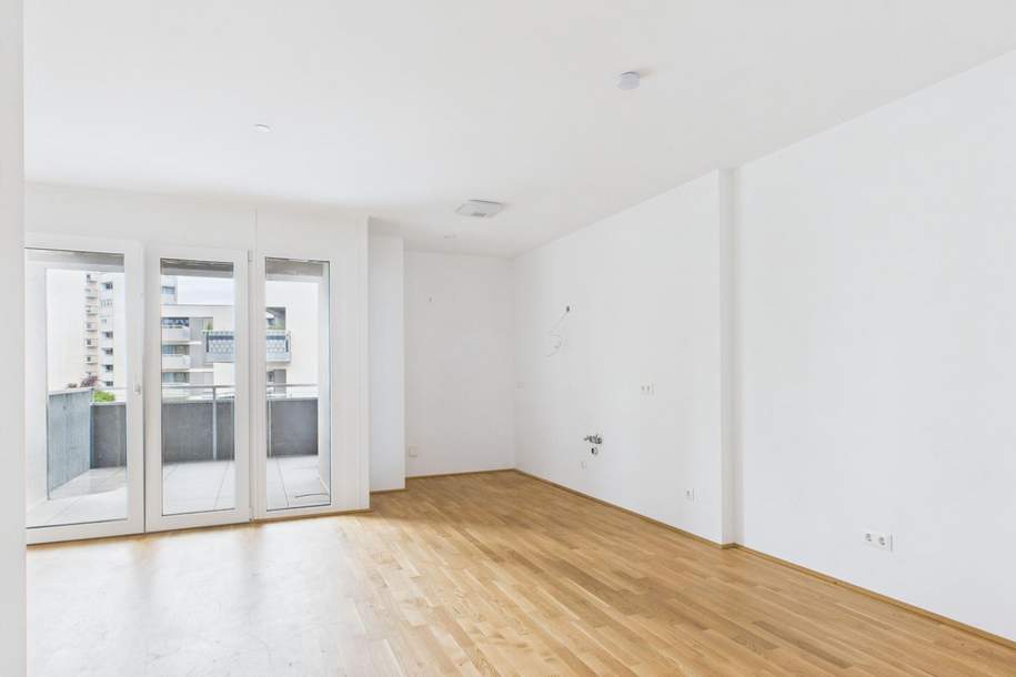 Erstbezug Tolle 2 Zimmer Wohnung mit großer Loggia und perfekter Anbindung, Wohnung-kauf, 234.000,€, 4600 Wels(Stadt)