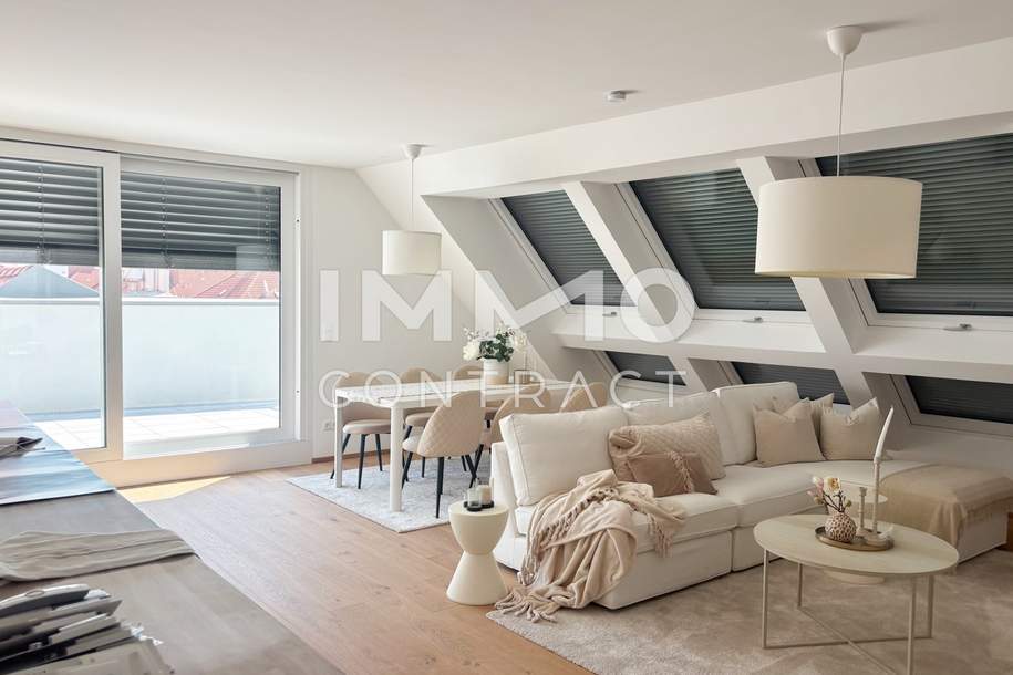 Luxuriöse 4-Zimmer-Dachgeschosswohnung über den Dächern Wiens - mit privater Dachterrasse, Wohnung-kauf, 1.273.300,€, 1120 Wien 12., Meidling