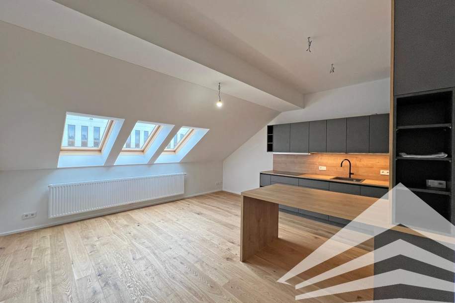 2 Zimmer DG-Wohnung! Erstbezug nach Generalsanierung!, Wohnung-miete, 849,00,€, 4020 Linz(Stadt)