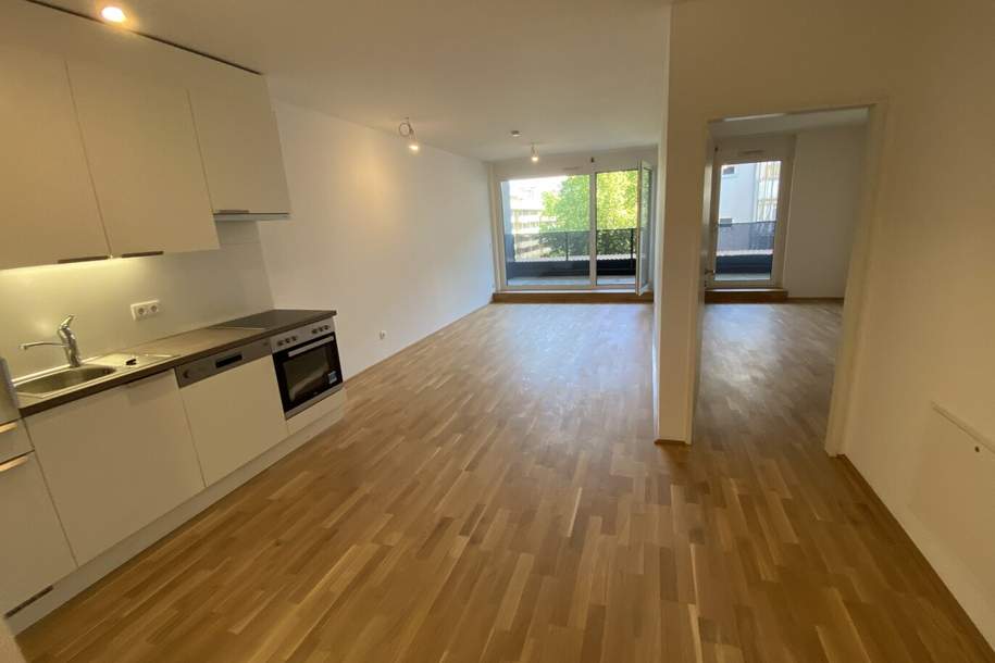 Lichtdurchflutete 2-Zimmer-Wohnung mit großzügiger Loggia, Wohnung-miete, 815,00,€, 8020 Graz(Stadt)