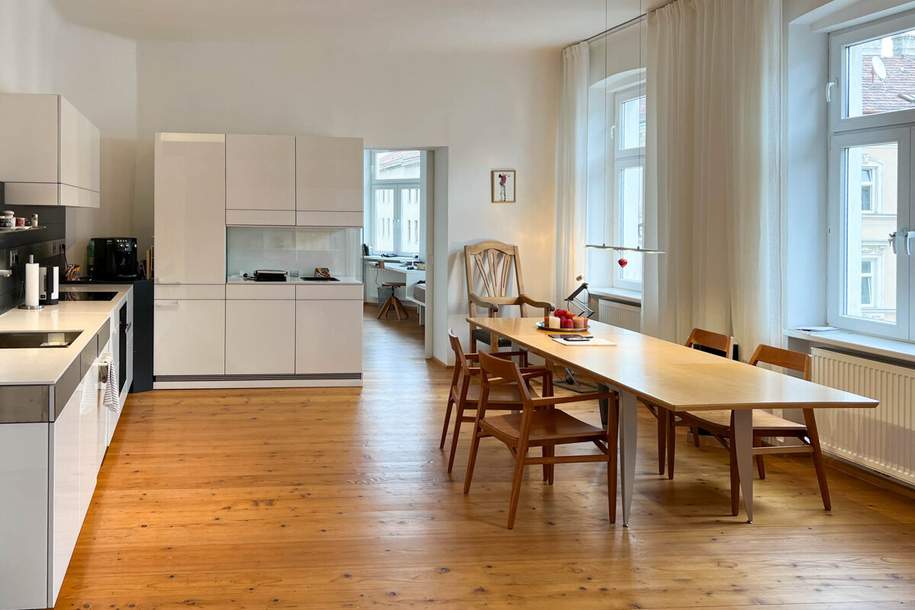 Helle Altbauwohnung mit Balkon und Wohnküche in bester Lage, Wohnung-miete, 2.300,00,€, 1170 Wien 17., Hernals