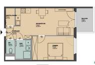 Moderne 2-Zimmer Wohnung mit Balkon nahe Donau