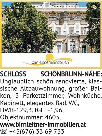 SCHLOSS SCHÖNBRUNN-NÄHE: