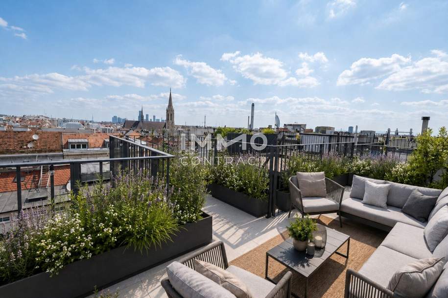Sky Living im Herzen des 3. Bezirks – exklusive Erstbezugs-Maisonette mit Dachterrasse & Weitblick, Wohnung-kauf, 985.500,€, 1030 Wien 3., Landstraße