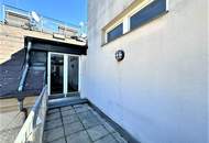 GONZAGAGASSE, BÖRSE-NÄHE, klimatisiertes 122 m2 Dachgeschoss mit 8 m2 Terrasse, 3 Zimmer, Komplettküche, 2 Bäder, Parketten