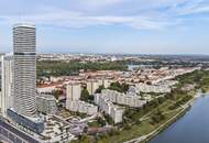 WOLKENKRATZER an der DONAU ++ DREI Zimmer mit Skyline-View