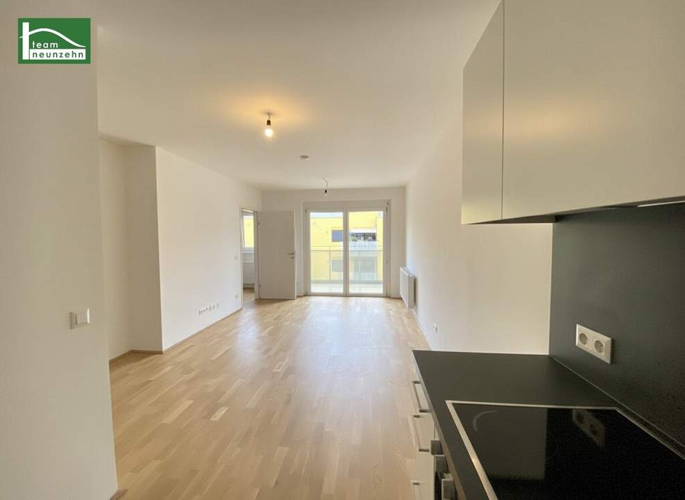 LEO 131 - Sonnige Wohnung mit Hof-Balkon im Niedrigenergiehaus! Anbindung zum Bahnhof Floridsdorf, Grünflächen und Siemens in der Nähe!