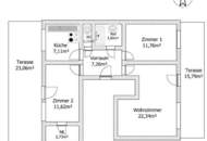 3 Zimmer DG-Wohnung mit zwei Terrassen und Top Infrastruktur