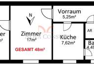 Sanierungsbedürftige Kleinwohnung in ruhiger Lage