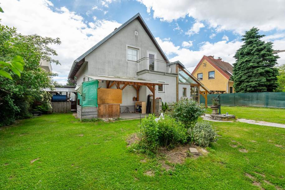 Puntigam: Einfamilienhaus mit großzügigem Grundstück, Wintergarten und Carport, Haus-kauf, 280.000,€, 8055 Graz(Stadt)