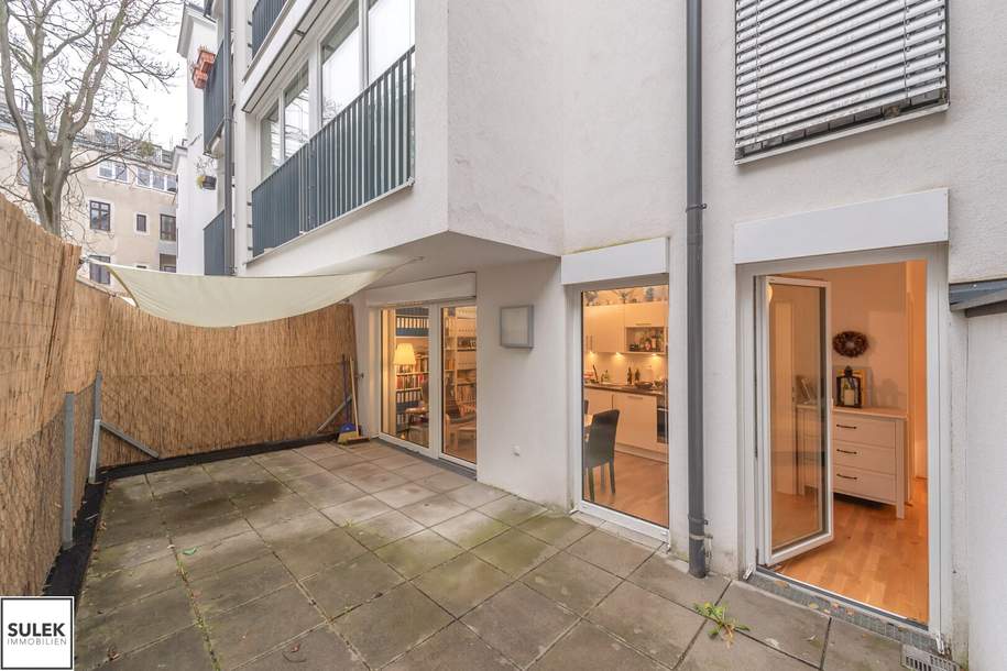 Perfekte Singlewohnung mit großer Innenhof-Terrasse beim Schubertpark - ab 03/26!, Wohnung-miete, 999,00,€, 1180 Wien 18., Währing