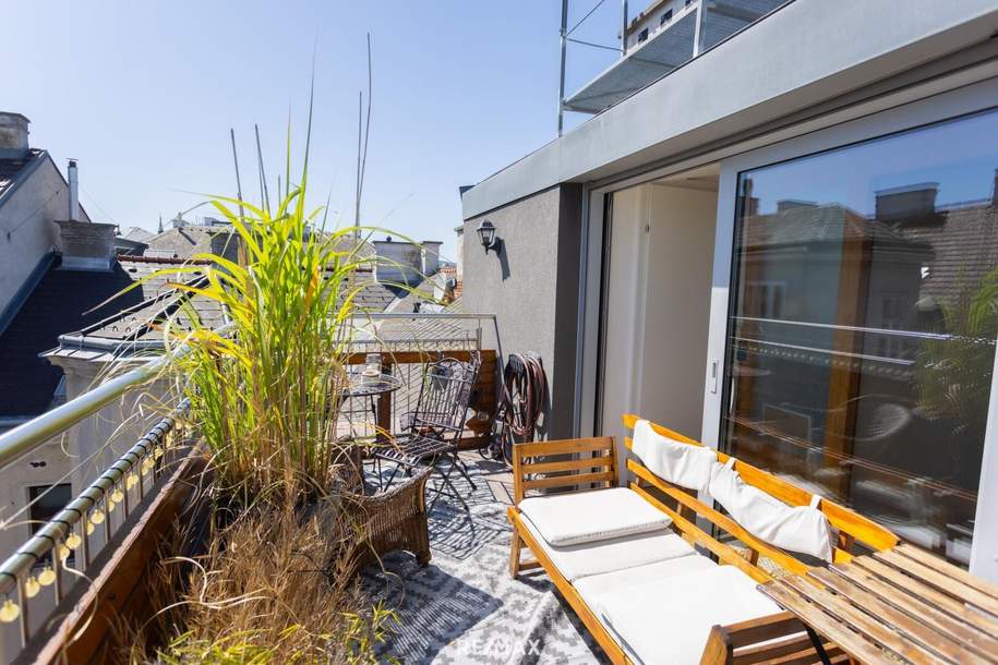 Herrliche DG-Maisonette mit 2 Hof-Terrassen bei der Volksoper, Währinger Straße, Wohnung-kauf, 948.000,€, 1180 Wien 18., Währing