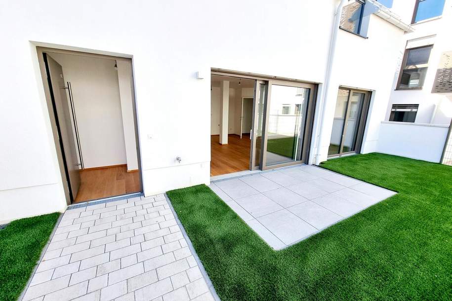 Fire Sale! Premium Townhouse mit Garten und modernster Technik! 3 Zimmer + Ideale Raumaufteilung + Erdwärme + Absolute Ruhelage + Tiefgarage! Nachhaltig und zukunftssicher investiert!, Wohnung-kauf, 559.000,€, 1230 Wien 23., Liesing