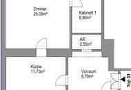 HOFLAGE mit GRÜNBLICK | 3. Stock | Sanierungsbedürftiger Altbau | Bewilligte Planung inkl. bewilligtem Balkon | Nähe Einsiedlerpark, U4 Margaretengürtel, künftiger U2-Station Reinprechtsdorfer Straße