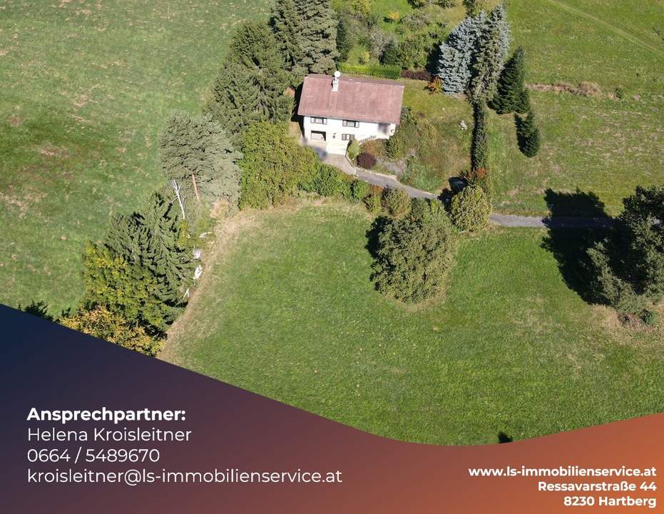 Alleinlage – sehr gepflegtes Haus mit Feriencharakter und Ausbaupotenzial zwischen Graz und Wien