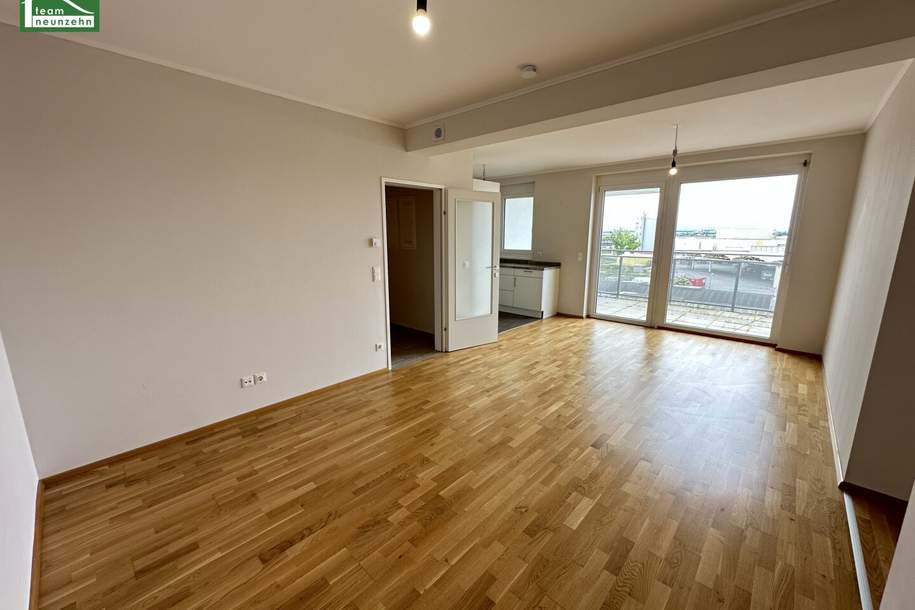 Hochwertige 3-Zimmer Wohnung mit großem Balkon und Bad mit Fenster! Wohnen im Mautner-Markhof nahe S-Bahn und Zentrum. - WOHNTRAUM, Wohnung-miete, 1.249,37,€, 2320 Bruck an der Leitha