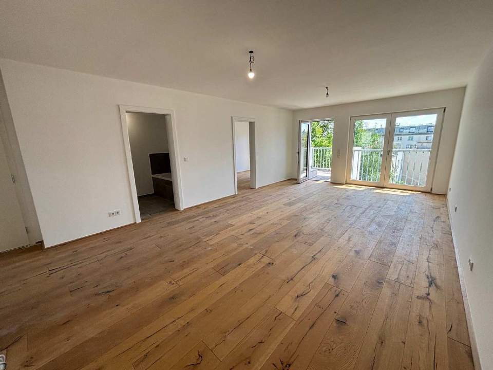 Cityflair & Grünblick: 3 Zi Neubau Erstbezug mit Balkon & Sauna Nähe Meiselmarkt