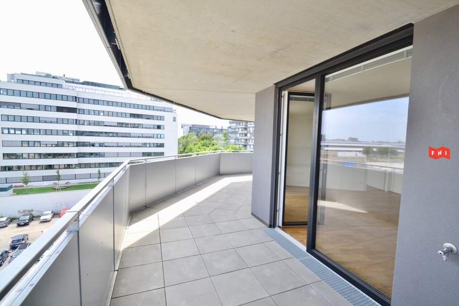 Moderne 2 Zimmer Neubaumiete mit 26m² Terrasse u. Tiefgarage Nähe U3, Wohnung-miete, 1.355,75,€, 1030 Wien 3., Landstraße