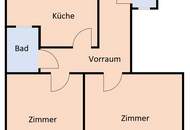 Sanierte 2 Zimmer-Altbauwohnung mit Balkon