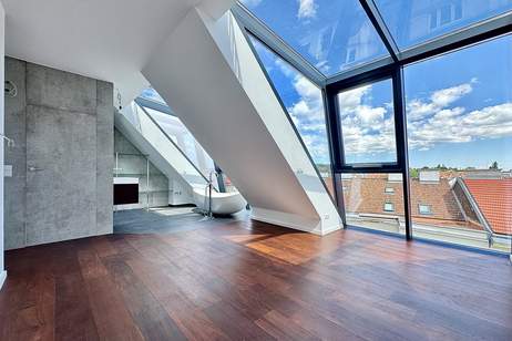 WOW | Weitblick über Wiens Dächer | Außergewöhnliche Glasflächen | Top-Ausstattung | Nähe Währinger Straße und Aumannplatz, Wohnung-kauf, 1.290.000,€, 1180 Wien 18., Währing