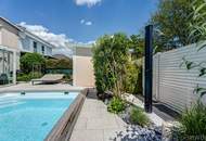 **Private Wohlfühloase mit Pool, Wintergarten & unverbaubaren Blick ins Grüne**