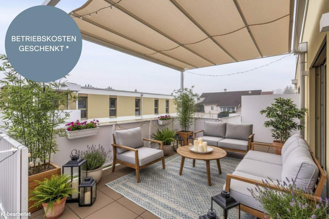 OSTERAKTION! Provisionsfreie 3-Zimmer-Wohnung mit Rundum-Dachterrasse | Zugang von jedem Raum | Großzügig geschnitten