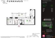 FUNKHAUS - Schicke zwei Zimmerwohnung, hervorragend durchdacht!