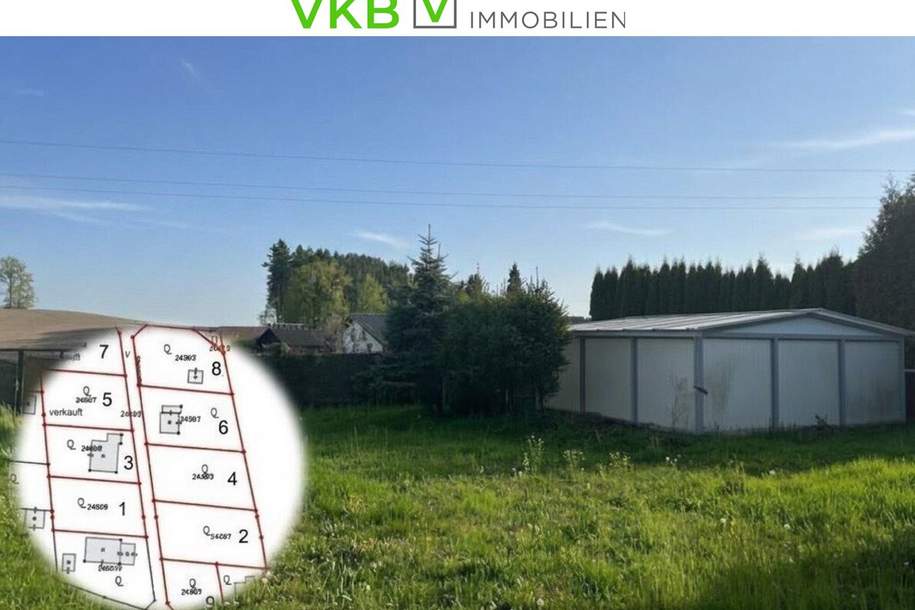 Traumhaftes Baugrundstück nähe Gallneukirchen mit hochwertiger Garage – Alberndorf in der Riedmark ( GST 2438/5 ), Grund und Boden-kauf, 120.000,€, 4211 Urfahr-Umgebung