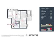 Provisionsfrei! Moderne 3-Zimmer-Wohnung mit 12m2 Balkon in Ruhelage und Blick ins Grüne