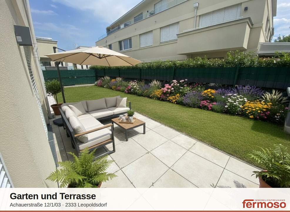 Neuwertige 3-Zimmer-Wohnung mit großem Garten &amp; Terrasse
