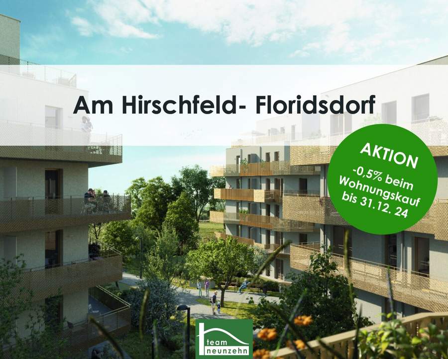 Das Hirschfeld - 3 Zimmer mit Balkon - Ihr neues Zuhause am Stadtrand von Wien - Hochwertige Ausstattung