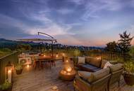 MINI VILLA AM HACKENBERG MIT CA. 37m² DACHTERRASSE UND IMPOSANTEM WEITBLICK AUF DIE CITY - EIGENGRUND IM KLEINGARTEN - GANZJÄHRIG BEWOHNBAR