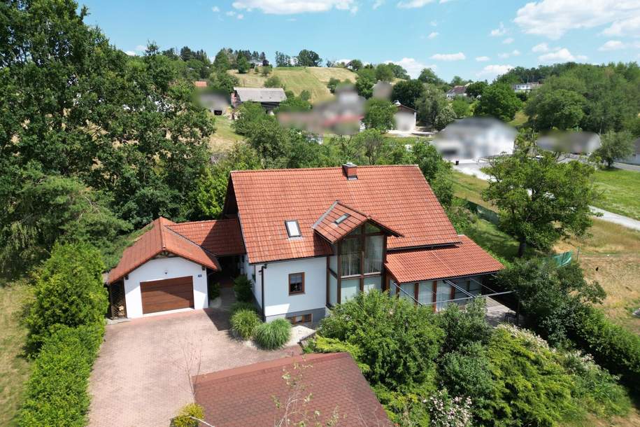 Bezugsfertiges Einfamilienhaus voll unterkellert mit Doppelcarport und Garage am Ende einer Sackgasse, Haus-kauf, 485.000,€, 7574 Güssing