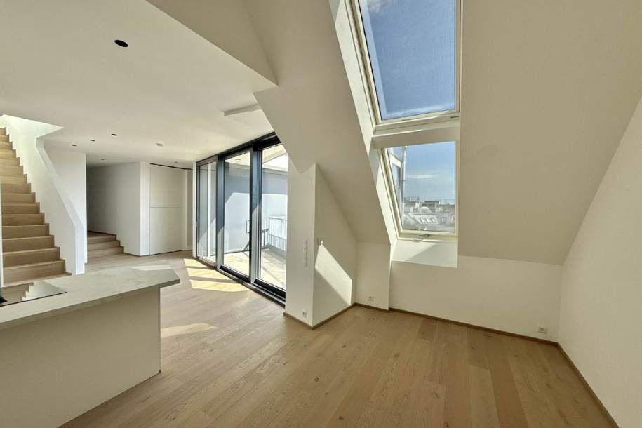Großzügige Dachgeschosswohnung mit Galerie und Terrassenflächen, Wohnung-miete, 2.699,00,€, 1030 Wien 3., Landstraße