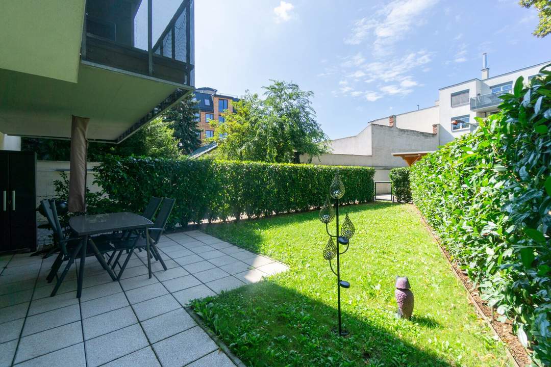 Entzückende 2-Zimmer-Wohnung mit 70 m² Garten in bester Penzinger Lage