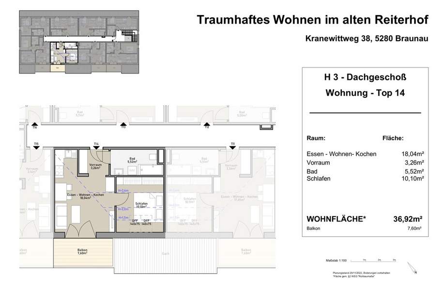 Charmante Dachgeschosswohnung mit Balkon – Ideal für Anleger!, Wohnung-kauf, 160.000,€, 5280 Braunau am Inn