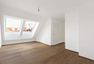 JETZT PROVISIONSFREI | ERSTBEZUG mit ca. 14 m² TERRASSE | 4-Zimmer Dachgeschoss | TG-Stellplatz optional | Nachhaltiges Wohnbauprojekt