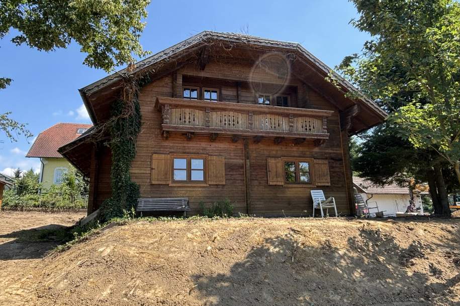 Charmantes Holzblockhaus (Wunsch-Haus) in idyllischer Natur- und Aussichtslage in Bubing, Haus-kauf, 319.000,€, 4782 Schärding