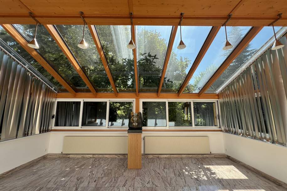 Sanierte großzügige und lichtdurchflutete Bürofläche mit Blick ins Grüne - rd. 174 m2, 5 Zimmer, 2 WCs und rd. 29 m2 klimatisierter Wintergarten in Wien-Liesing, Gewerbeobjekt-miete, 1.777,65,€, 1230 Wien 23., Liesing