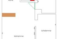 Modernisierte Studenten- oder Singlewohnung mit Loggia ins Grüne