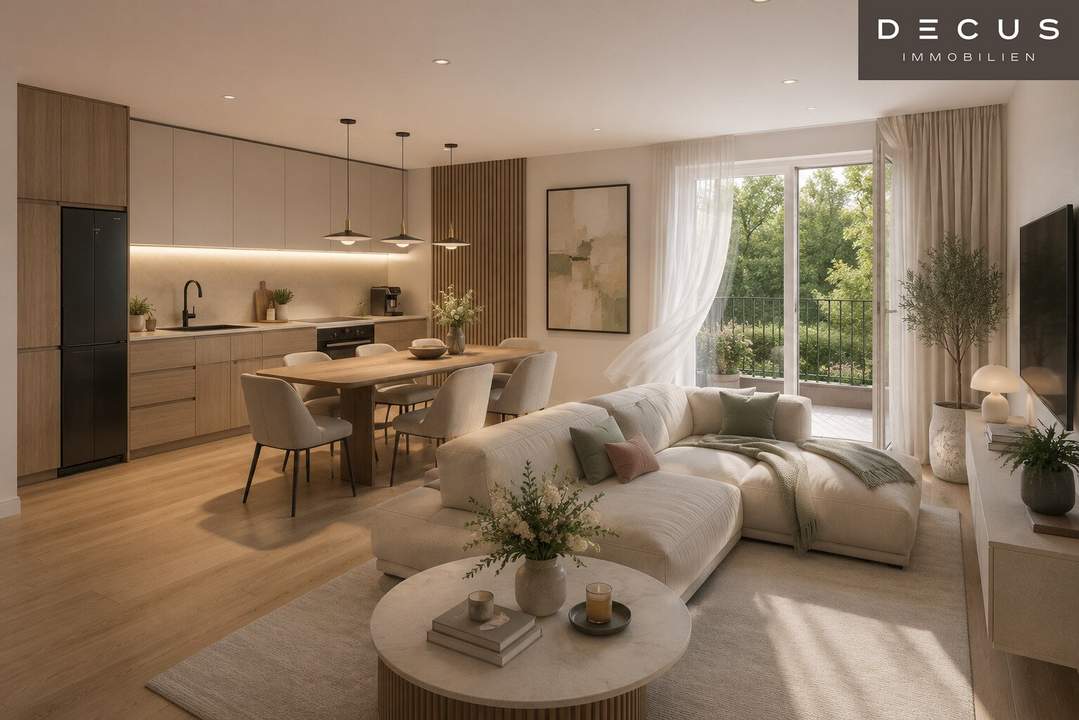 | 4 ZIMMER WOHNUNG | GROSSZÜGIGER ERSTBEZUG MIT 3 LOGGIEN & 2 BÄDERN | 1. OBERGESCHOSS |
