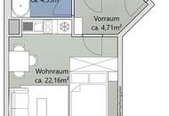 U-Bahn- &amp; Donauinselnähe | Moderne Neubauwohnung mit Einbauküche &amp; Tiefgaragenplatz | Befristet vermietet bis 06/2027 | Freier Mietzins